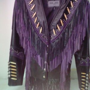 Unique Fringed Leather Jacket